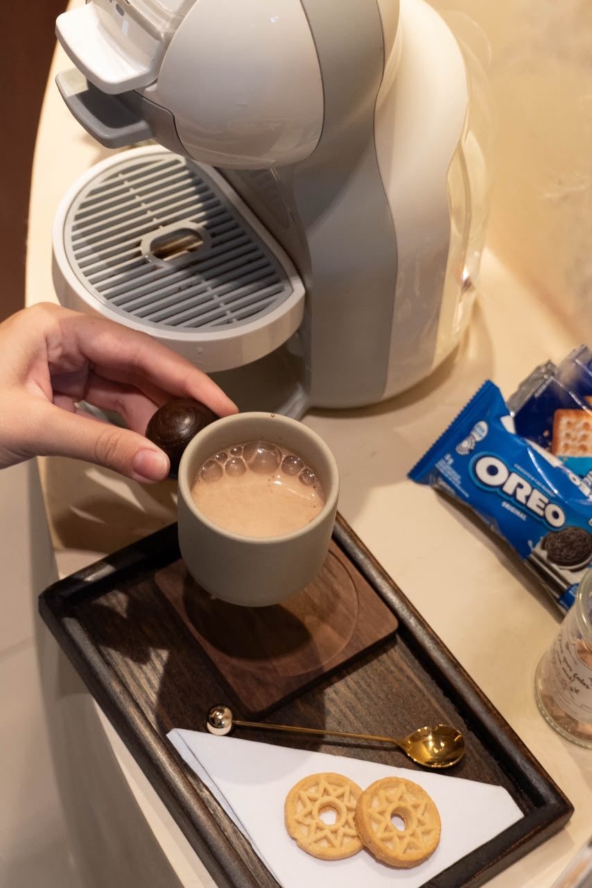 Café servido na chegada